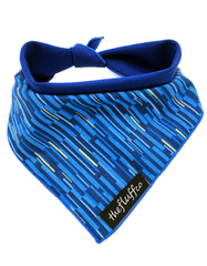 The Fluff Co. Classic Tie Reversible Scarf Bandana Streaks | Perromart Online Pet Store Singapore