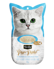 Kit Cat Purr Puree Chicken & Smoked Fish Cat Treat