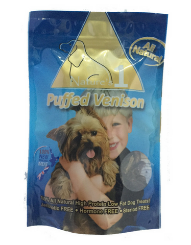 Nature's 1 Puffed Venison Dog Treats | Perromart Online Pet Store Singapore