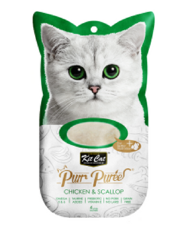 Kit Cat Purr Puree Chicken & Scallop Cat Treat