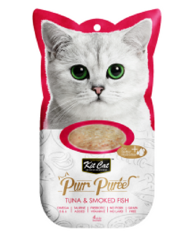 Kit Cat Purr Puree Tuna & Smoked Fish Cat Treat
