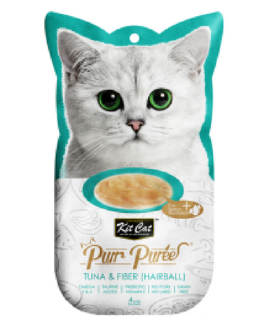 Kit Cat Purr Puree Tuna & Fiber (Hairball) Cat Treat