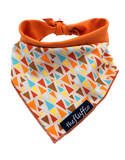 The Fluff Co. Classic Tie Reversible Scarf Bandana Retro Vector | Perromart Online Pet Store Singapore