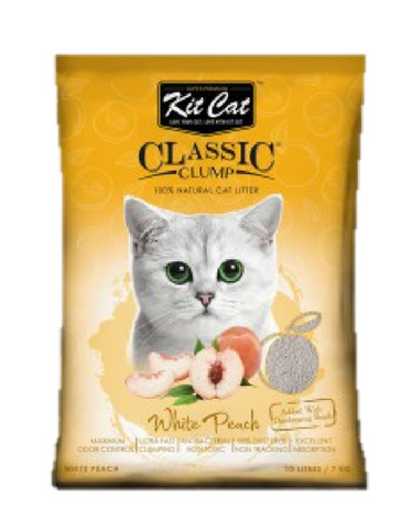 Kit Cat Classic Clump Cat Litter 10L (White Peach)