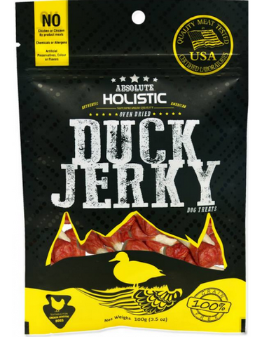 Absolute Holistic Grain Free Duck Dumbbell Dog Treats 100g | Perromart Online Pet Store Singapore