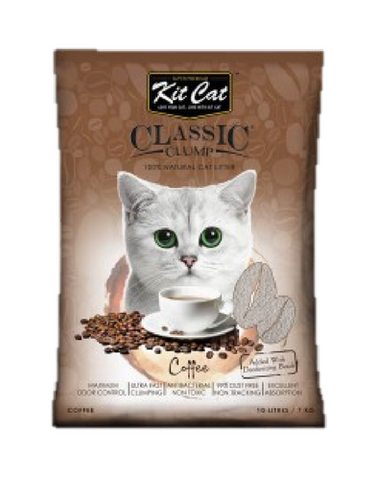 Kit Cat Classic Clump Cat Litter 10L (Coffee)