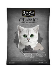 Kit Cat Classic Clump Cat Litter 10L (Charcoal - Unscented)