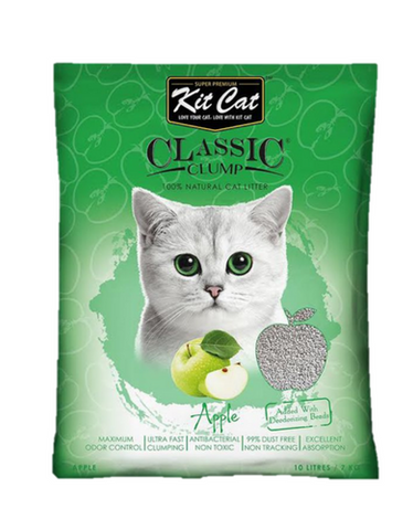 Kit Cat Classic Clump Cat Litter 10L (Apple)