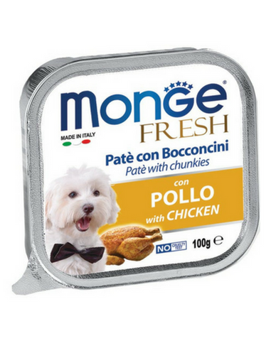 Monge Fresh 100g (Chicken Pate) 13+3 Free | Perromart Online Pet Store Singapore
