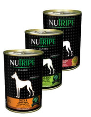 [4 CANS FOR $12.12] Nutripe Classic Grain Free Formula Canned Dog Food 390g | Perromart Online Pet Store Singapore