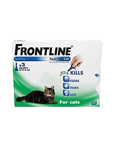 Frontline Spot On for Cats 3's/card | Perromart Online Pet Store Singapore