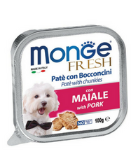 Monge Fresh 100g (Pork Pate) 13+3 Free | Perromart Online Pet Store Singapore