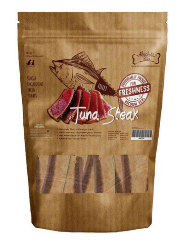 Absolute Bites Fresh Cuts Tuna Steak Pet Treats 240g | Perromart Online Pet Store Singapore