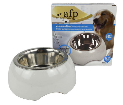 All For Paws Melamine Stainless Steel Bowl (M & L) | Perromart Online Pet Store Singapore