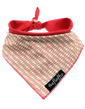 The Fluff Co. Classic Tie Reversible Scarf Bandana Blush | Perromart Online Pet Store Singapore