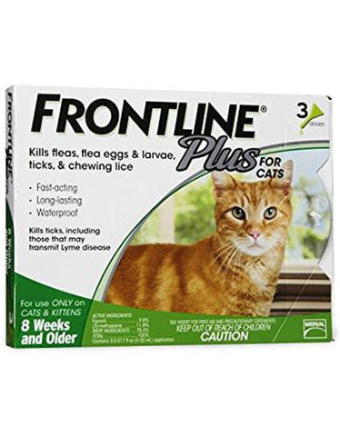 Frontline Plus Spot On for Cat 3's/Card | Perromart Online Pet Store Singapore