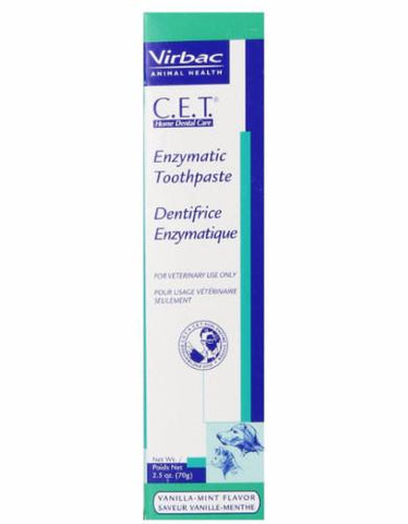 Virbac C.E.T. Enzymatic Dog Toothpaste 70g (Vanilla Mint) - Perromart