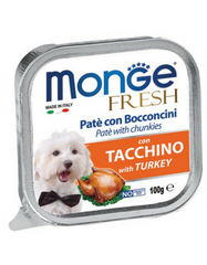 Monge Fresh 100g (Turkey Pate) 13+3 Free | Perromart Online Pet Store Singapore
