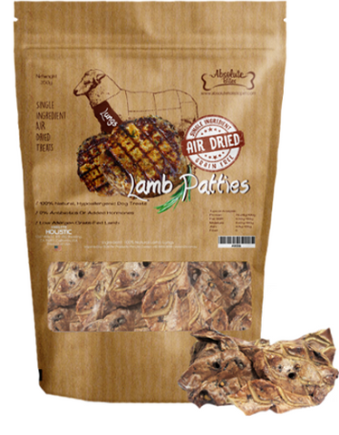Absolute Bites Air Dried Lamb Patties | Perromart Online Pet Store Singapore