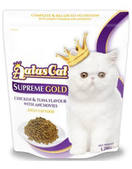 Aatas Cat Supreme Gold Chicken & Tuna w Anchovies 1.2kg | Perromart Online Pet Store Singapore
