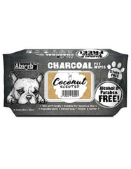 Absorb Plus Charcoal Pet Wipes 80pcs (Coconut) | Perromart Online Pet Store Singapore