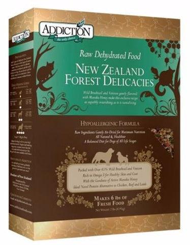 Addiction New Zealand Forest Delicacies Dehydrated Dog Food | Perromart Online Pet Store Singapore