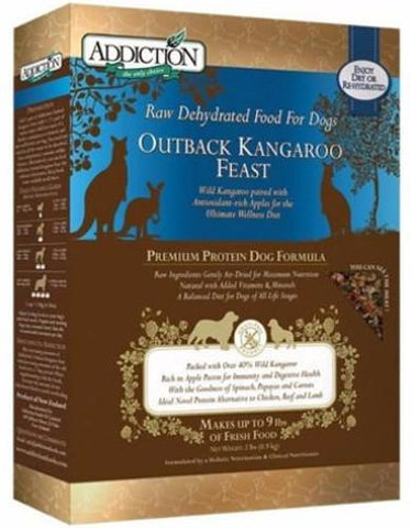 Addiction Outback Kangaroo Feast Dehydrated Dog Food | Perromart Online Pet Store Singapore