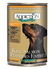 Addiction King Salmon & Potatoes Entrée Canned Dog Food 390g | Perromart Online Pet Store Singapore