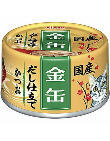 Aixia Kin-Can Dashi Skipjack Tuna With Skipjack Tuna Sauce Canned Cat Food 70g | Perromart Online Pet Store Singapore