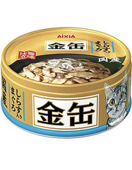 Aixia Kin-Can Mini Tuna Whitebait Canned Cat Food 70g | Perromart Online Pet Store Singapore