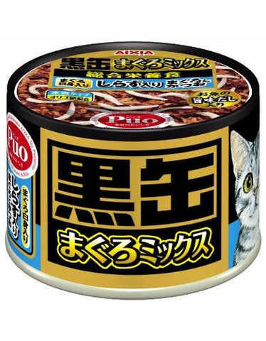 Aixia Kuro-Can – Mix Tuna & Skipjack with Whitebait Canned Cat Food | Perromart Online Pet Store Singapore