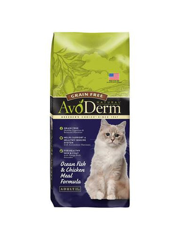 AvoDerm Natural Grain Free Ocean Fish Adult Dry Cat Food ( 3.5LB ) | Perromart Online Pet Store Singapore
