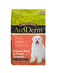 AvoDerm Natural Grain-Free Salmon Meal & Potato Formula All Life Stages Dry Dog Food ( 3 Sizes ) | Perromart Online Pet Store Singapore