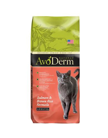 AvoDerm Natural Salmon & Brown Rice Formula Adult Dry Cat Food ( 3.5LB ) | Perromart Online Pet Store Singapore