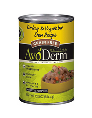 AvoDerm Natural Turkey & Vegetable Stew Recipe Canned Dog Food ( 2 Sizes ) | Perromart Online Pet Store Singapore