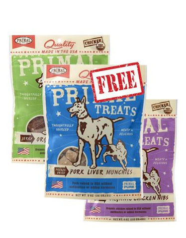 Primal Treats, Dry Roasted, Freeze Dried, Chicken, Pork Liver, Turkey Liver | Perromart Online Pet Store Singapore