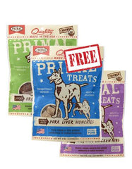 Primal Treats, Dry Roasted, Freeze Dried, Chicken, Pork Liver, Turkey Liver | Perromart Online Pet Store Singapore