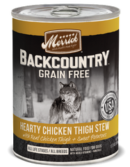 Merrick Backcountry Hearty Chicken Thigh Stew - 360g | Perromart Online Pet Store Singapore
