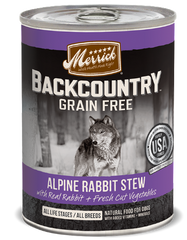 Merrick Backcountry Alpine Rabbit Stew - 360g | Perromart Online Pet Store Singapore