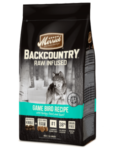 Merrick Backcountry Raw Infused Game Bird Recipe | Perromart Online Pet Store Singapore