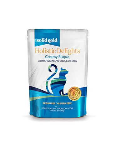 Gold Grain & Gluten Free Holistic Delights With Chicken & Coconut Milk Cat Bisque 24 (pouches)/case | Perromart Online Pet Store Singapore