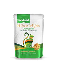 Solid Gold Grain & Gluten Free Holistic Delights With Crab & Coconut Milk Cat Bisque 24 (pouches)/case | Perromart Online Pet Store Singapore