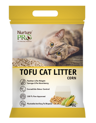 Nurture Pro Tofu Cat Litter - Corn (6L) | Perromart Online Pet Store Singapore