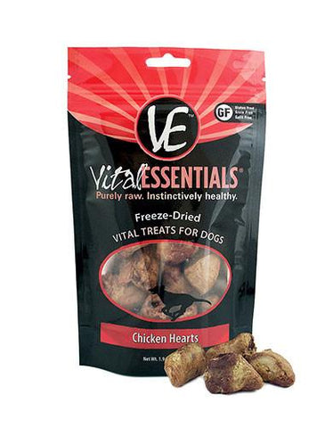Vital Essentials Freeze Dried Chicken Hearts Dog Treat | Perromart Online Pet Store Singapore