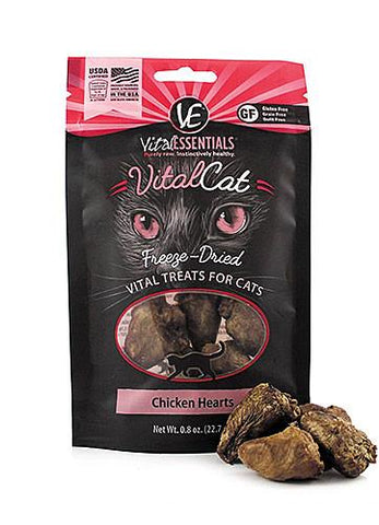 Vital Essentials Freeze Dried Chicken Hearts Cat Treat | Perromart Online Pet Store Singapore