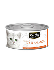 [WET FOOD SALE] Kit Cat Deboned Tuna & Salmon Toppers Canned Cat Food 80g
