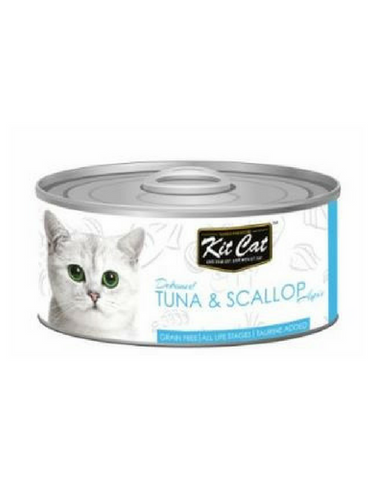 [WET FOOD SALE] Kit Cat Deboned Tuna & Scallop Toppers Canned Cat Food 80g