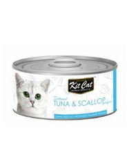 [WET FOOD SALE] Kit Cat Deboned Tuna & Scallop Toppers Canned Cat Food 80g