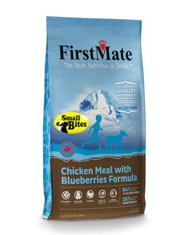 FirstMate Small Bites Chicken with Blueberries Grain & Gluten Free Dry Dog Food | Perromart Online Pet Store