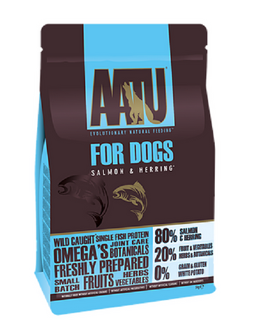 AATU Wild Caught Salmon & Herring Grain Free Dog Dry Food (3 Sizes)